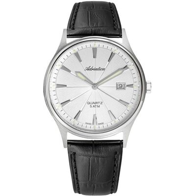 Adriatica, Armbanduhr, Zegarek Zegarek A1171.4213Q Męski (10304), Schwarz, Silber, (Swiss Made, 41 mm) Adriatica, Armbanduhr, Zegarek Zegarek A1171.4213Q Męski (10304), Schwarz, Silber, (Swiss Made, 41 mm)