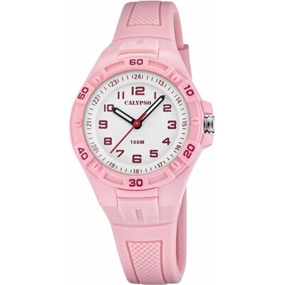 Calypso, Armbanduhr, Junior, Weiss, Pink, Rosa, (Analoguhr, 33 mm) Calypso, Armbanduhr, Junior, Weiss, Pink, Rosa, (Analoguhr, 33 mm)