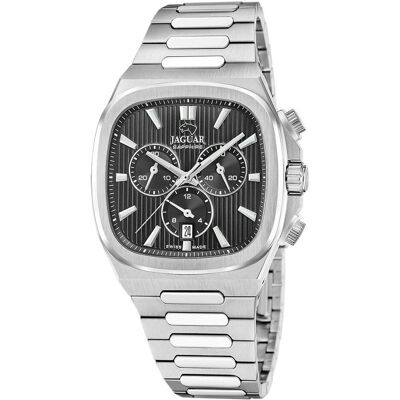 Jaguar, Armbanduhr, Executive, Schwarz, Silber, (Analoguhr, Chronograph, Swiss Made, 41 mm) Jaguar, Armbanduhr, Executive, Schwarz, Silber, (Analoguhr, Chronograph, Swiss Made, 41 mm)