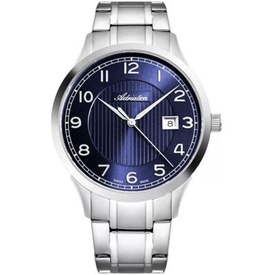 Adriatica, Armbanduhr, Zegarek męski A8316.5125Q srebrny, Blau, Silber, (Swiss Made, 42 mm) Adriatica, Armbanduhr, Zegarek męski A8316.5125Q srebrny, Blau, Silber, (Swiss Made, 42 mm)