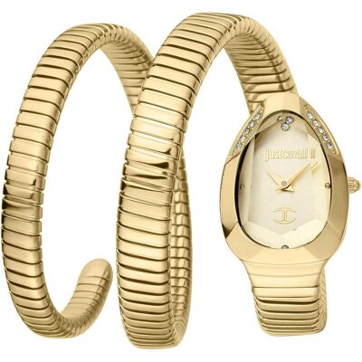 Just Cavalli, Armbanduhr, Doppio Snake, Gold, (Analoguhr, 22 mm) Just Cavalli, Armbanduhr, Doppio Snake, Gold, (Analoguhr, 22 mm)