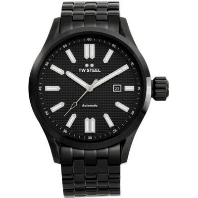 TW Steel, Armbanduhr, Volante, Schwarz, Silber, (Chronograph, 45 mm) TW Steel, Armbanduhr, Volante, Schwarz, Silber, (Chronograph, 45 mm)