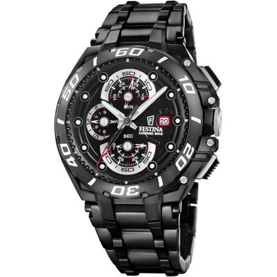 Festina, Armbanduhr, F20761/1 Chrono Bike, Schwarz, (Chronograph, 46 mm) Festina, Armbanduhr, F20761/1 Chrono Bike, Schwarz, (Chronograph, 46 mm)
