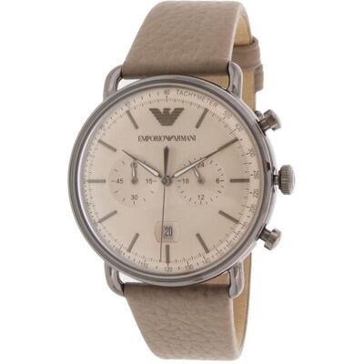 Giorgio Armani Emporio Armani, Armbanduhr, Aviateur, Grau, (Analoguhr, Chronograph, Fliegeruhr) Giorgio Armani Emporio Armani, Armbanduhr, Aviateur, Grau, (Analoguhr, Chronograph, Fliegeruhr)