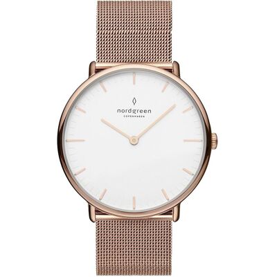 Nordgreen, Armbanduhr, Unisexuhr, Gold, Rosa, (Analoguhr, 36 mm) Nordgreen, Armbanduhr, Unisexuhr, Gold, Rosa, (Analoguhr, 36 mm)