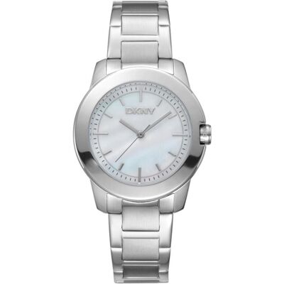 DKNY, Armbanduhr, Park Ave Midi Damenuhr, Silber, (Analoguhr, 32 mm) DKNY, Armbanduhr, Park Ave Midi Damenuhr, Silber, (Analoguhr, 32 mm)