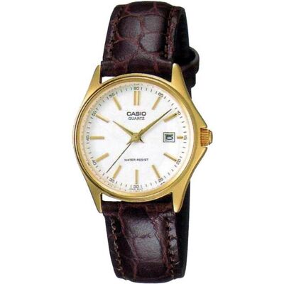 Casio Armbanduhr, Collection - LTP-1183Q-7A, Braun, Gold, Weiss, (25 mm) Casio Armbanduhr, Collection - LTP-1183Q-7A, Braun, Gold, Weiss, (25 mm)