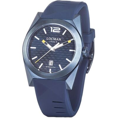 Locman, Armbanduhr, Italy Herrenuhr Stealth blau PVD Ref. 0810, Blau, (Analoguhr, 41 mm) Locman, Armbanduhr, Italy Herrenuhr Stealth blau PVD Ref. 0810, Blau, (Analoguhr, 41 mm)