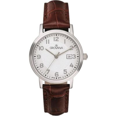 Grovana, Armbanduhr, Kensington Traditional-Kollektion – Montre-Quarz, hergestellt in der Schweiz, Silber, (Swiss Made) Grovana, Armbanduhr, Kensington Traditional-Kollektion – Montre-Quarz, hergestellt in der Schweiz, Silber, (Swiss Made)