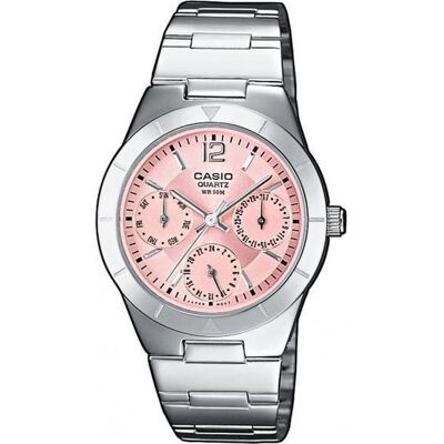 Casio Armbanduhr, MRW-200HD-1BV, Pink, Silber, (Chronograph, 31 mm) Casio Armbanduhr, MRW-200HD-1BV, Pink, Silber, (Chronograph, 31 mm)
