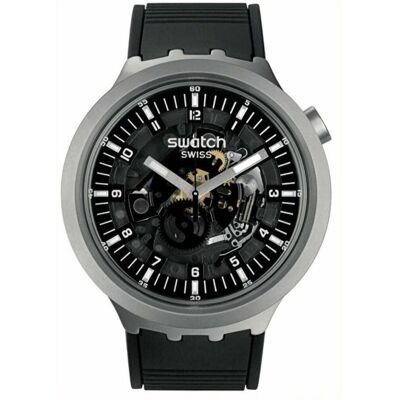 Swatch, Armbanduhr, Big Bold Dark Irony SB07S105, Schwarz Swatch, Armbanduhr, Big Bold Dark Irony SB07S105, Schwarz