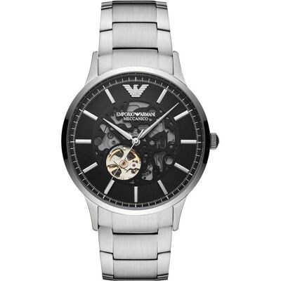 Giorgio Armani Emporio Armani, Armbanduhr, Renato Automatic, Silber, (Analoguhr, 43 mm) Giorgio Armani Emporio Armani, Armbanduhr, Renato Automatic, Silber, (Analoguhr, 43 mm)