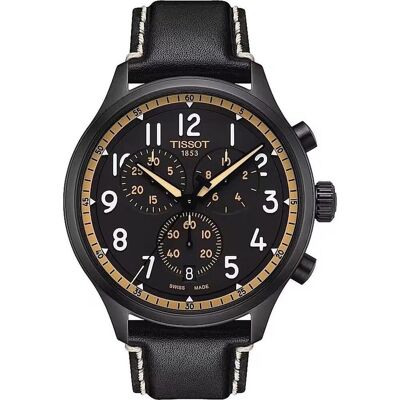 Tissot, Armbanduhr, Chrono XL, Schwarz, (Chronograph, 45 mm) Tissot, Armbanduhr, Chrono XL, Schwarz, (Chronograph, 45 mm)
