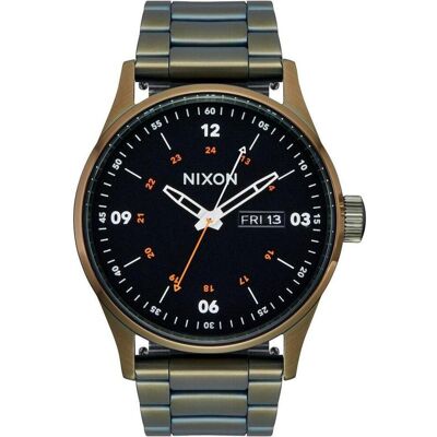 Nixon, Armbanduhr, Herrenuhr A356-5110, Schwarz, Silber, (Analoguhr, 44 mm) Nixon, Armbanduhr, Herrenuhr A356-5110, Schwarz, Silber, (Analoguhr, 44 mm)