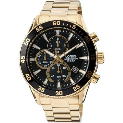 Lorus, Armbanduhr, Sport, Gold, (Chronograph, Sportuhr, 45 mm) Lorus, Armbanduhr, Sport, Gold, (Chronograph, Sportuhr, 45 mm)