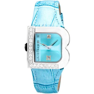 Laura Biagiotti, Armbanduhr, Damenuhr LB0001L-04Z (Ø 33 mm), Silber, Blau, (Analoguhr, 33 mm) Laura Biagiotti, Armbanduhr, Damenuhr LB0001L-04Z (Ø 33 mm), Silber, Blau, (Analoguhr, 33 mm)