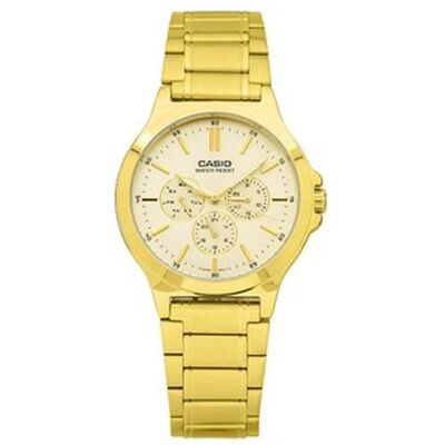Casio Armbanduhr, MTP-V300G-9A, Gold, (43 mm) Casio Armbanduhr, MTP-V300G-9A, Gold, (43 mm)