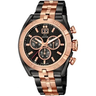 Jaguar, Armbanduhr, Special Edition, Schwarz, Gold, (Analoguhr, Chronograph, Swiss Made, 46 mm) Jaguar, Armbanduhr, Special Edition, Schwarz, Gold, (Analoguhr, Chronograph, Swiss Made, 46 mm)