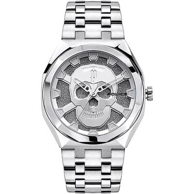 Police, Armbanduhr, Kediri, Silber, (Analoguhr, 46 mm) Police, Armbanduhr, Kediri, Silber, (Analoguhr, 46 mm)