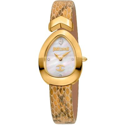 Just Cavalli, Armbanduhr, Signature Snake Diversa Snake - JC1L321L0025, Gold, Weiss, (Analoguhr, 24 mm) Just Cavalli, Armbanduhr, Signature Snake Diversa Snake - JC1L321L0025, Gold, Weiss, (Analoguhr, 24 mm)