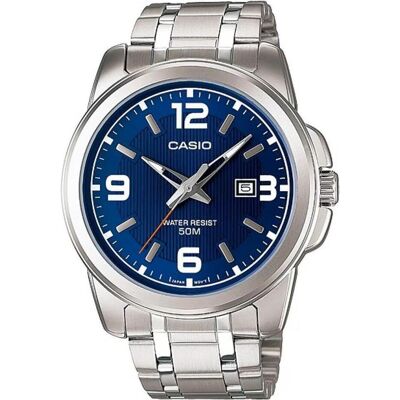 Casio Armbanduhr, Collection - MTP-1314D-2A, Blau, Schwarz, Silber, (45 mm) Casio Armbanduhr, Collection - MTP-1314D-2A, Blau, Schwarz, Silber, (45 mm)