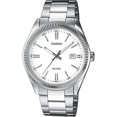 Casio Armbanduhr, Collection - LTP-1302D-7A1, Silber, Weiss, (30 mm) Casio Armbanduhr, Collection - LTP-1302D-7A1, Silber, Weiss, (30 mm)