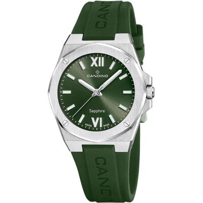Candino, Armbanduhr, Lady Casual, Grün, Silber, (Analoguhr, 33.50 mm) Candino, Armbanduhr, Lady Casual, Grün, Silber, (Analoguhr, 33.50 mm)