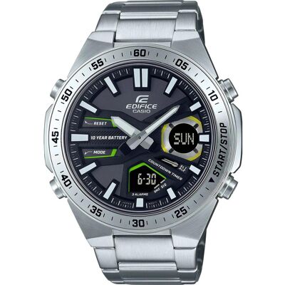 Casio Armbanduhr, Edifice - EFV-C110D-1A3VEF, Silber, (Analoguhr, Digitaluhr, Funkuhr, Lünette drehbar, Schrittzähler, Sportuhr, Taucheruhr, 47 mm) Casio Armbanduhr, Edifice - EFV-C110D-1A3VEF, Silber, (Analoguhr, Digitaluhr, Funkuhr, Lünette drehbar, Schrittzähler, Sportuhr, Taucheruhr, 47 mm)