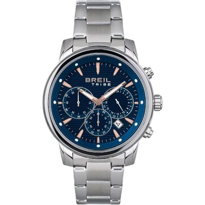 Breil, Armbanduhr, Analoge Quarzuhr, wasserdicht bis 50 Meter, elegantes Design, Silber, (Analoguhr, Chronograph, 43 mm) Breil, Armbanduhr, Analoge Quarzuhr, wasserdicht bis 50 Meter, elegantes Design, Silber, (Analoguhr, Chronograph, 43 mm)