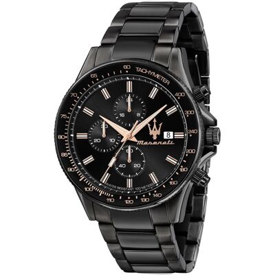 Maserati, Armbanduhr, Sfida, Schwarz, (Chronograph, 44 mm) Maserati, Armbanduhr, Sfida, Schwarz, (Chronograph, 44 mm)