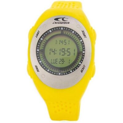 Chronotech, Armbanduhr, Unisex-Uhr CT7320-04 (Ø 40 mm), Grün, Gelb, (40 mm) Chronotech, Armbanduhr, Unisex-Uhr CT7320-04 (Ø 40 mm), Grün, Gelb, (40 mm)