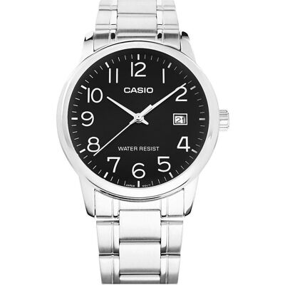 Casio Armbanduhr, Standard, Schwarz, Silber, (37 mm) Casio Armbanduhr, Standard, Schwarz, Silber, (37 mm)