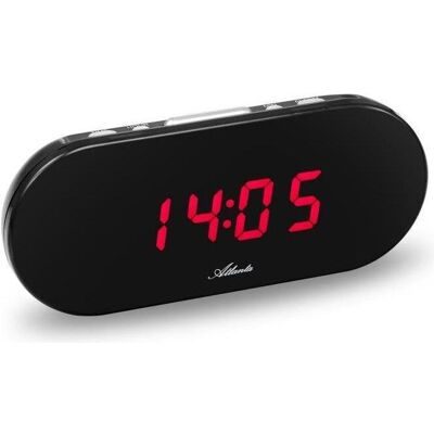 ATLANTA 2606/1 Quarzwecker schwarz - Alarm Clock ATLANTA 2606/1 Quarzwecker schwarz - Alarm Clock
