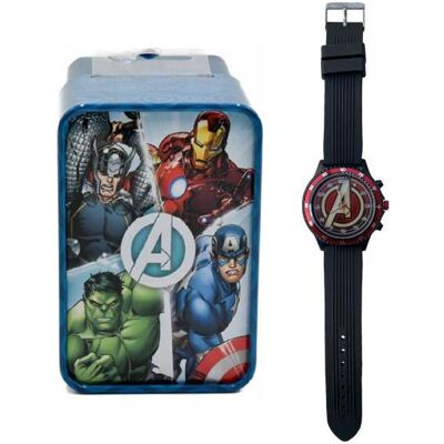Kids Euroswan, Armbanduhr, Analog watch Avengers MV15784 in a metal case, Blau, Mehrfarbig, (Analoguhr) Kids Euroswan, Armbanduhr, Analog watch Avengers MV15784 in a metal case, Blau, Mehrfarbig, (Analoguhr)