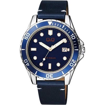 Q&Q, Armbanduhr, FASHION Mod. A172J322Y, Blau, (Analoguhr, 43 mm) Q&Q, Armbanduhr, FASHION Mod. A172J322Y, Blau, (Analoguhr, 43 mm)
