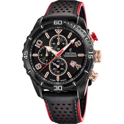 Festina, Armbanduhr, Timeless F20519/4, Schwarz, (Analoguhr, Chronograph, 45 mm) Festina, Armbanduhr, Timeless F20519/4, Schwarz, (Analoguhr, Chronograph, 45 mm)