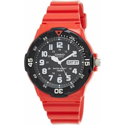 Casio Armbanduhr, MRW-200HC-4BVDF, Schwarz, Rot, (Analoguhr, 45 mm) Casio Armbanduhr, MRW-200HC-4BVDF, Schwarz, Rot, (Analoguhr, 45 mm)