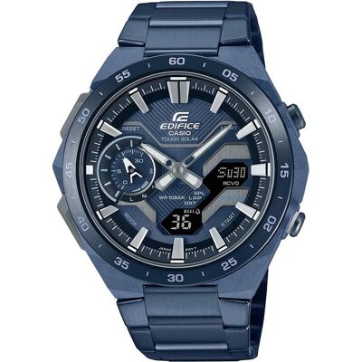 Casio Armbanduhr, ECB-2200CB-2SAEF, Blau, (Analoguhr, Digitaluhr, 48 mm) Casio Armbanduhr, ECB-2200CB-2SAEF, Blau, (Analoguhr, Digitaluhr, 48 mm)