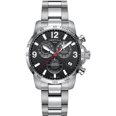 Certina Armbanduhr, DS Podium Chrono GMT, Schwarz, Silber, (Analoguhr, Chronograph, 42 mm) Certina Armbanduhr, DS Podium Chrono GMT, Schwarz, Silber, (Analoguhr, Chronograph, 42 mm)