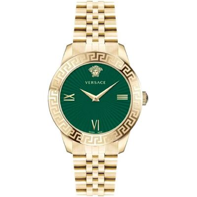 Versace, Armbanduhr, VEVC00619 Greca Signature Damen 38mm 5ATM, Gold, (Analoguhr, 38 mm) Versace, Armbanduhr, VEVC00619 Greca Signature Damen 38mm 5ATM, Gold, (Analoguhr, 38 mm)