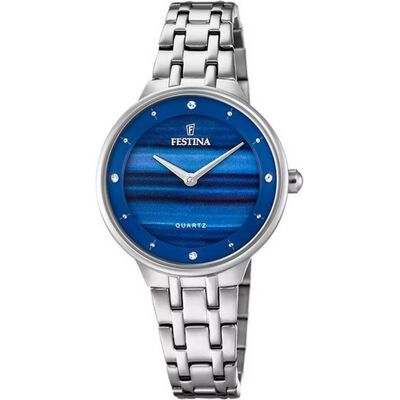 Festina, Armbanduhr, F20600/A Mademoiselle, Blau, Silber, (Analoguhr, 30.50 mm) Festina, Armbanduhr, F20600/A Mademoiselle, Blau, Silber, (Analoguhr, 30.50 mm)
