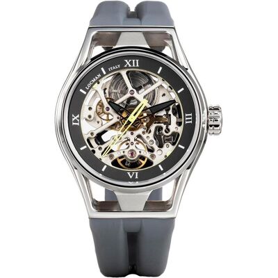 Locman, Armbanduhr, Italy Herrenuhr Montecristo Skeleton Automatik grau Ref. 0538, Grau, (Analoguhr, 42 mm) Locman, Armbanduhr, Italy Herrenuhr Montecristo Skeleton Automatik grau Ref. 0538, Grau, (Analoguhr, 42 mm)