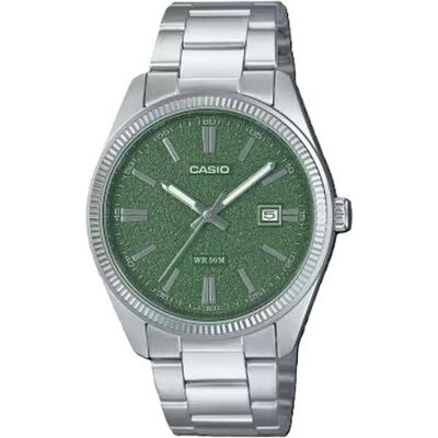 Casio Armbanduhr, MTP-1302DA-3AVDF, Grün, Silber, (38.50 mm) Casio Armbanduhr, MTP-1302DA-3AVDF, Grün, Silber, (38.50 mm)