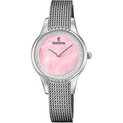 Festina, Armbanduhr, F20494/5, Silber, Rosa, (Analoguhr, 30.20 mm) Festina, Armbanduhr, F20494/5, Silber, Rosa, (Analoguhr, 30.20 mm)