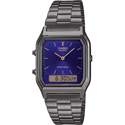 Casio Vintage, Armbanduhr, Vintage, Blau, Grau, (Hybrid Uhr, 38.80 mm) Casio Vintage, Armbanduhr, Vintage, Blau, Grau, (Hybrid Uhr, 38.80 mm)