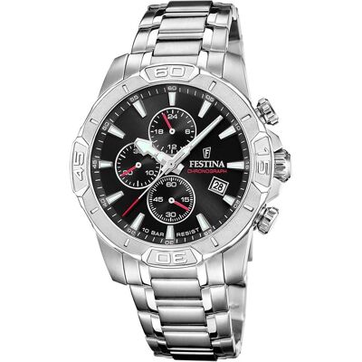 Festina, Armbanduhr, F20704/3, Silber, (Chronograph, 45 mm) Festina, Armbanduhr, F20704/3, Silber, (Chronograph, 45 mm)