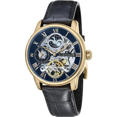 Thomas Earnshaw, Armbanduhr, Montre Homme automatique cuir noir ES-8006-05, Schwarz, (Analoguhr) Thomas Earnshaw, Armbanduhr, Montre Homme automatique cuir noir ES-8006-05, Schwarz, (Analoguhr)