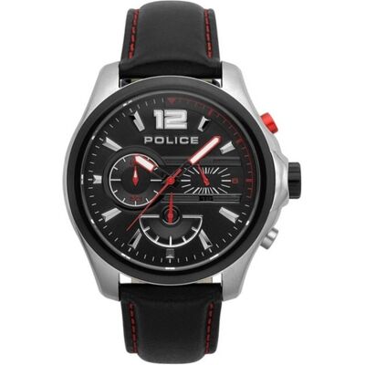 Police, Armbanduhr, Herrenuhr R1471294003 (Ø 46 mm), Schwarz, Silber, (46 mm) Police, Armbanduhr, Herrenuhr R1471294003 (Ø 46 mm), Schwarz, Silber, (46 mm)