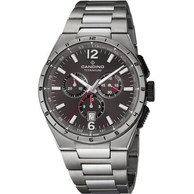 Candino, Armbanduhr, C4603/P Titanium, Grau, (Swiss Made, 43 mm) Candino, Armbanduhr, C4603/P Titanium, Grau, (Swiss Made, 43 mm)