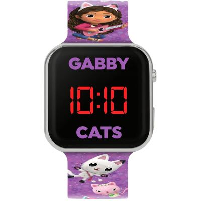 Disney Armbanduhr, Gabby's Dollhouse LED Watch, Violett, (Digitaluhr) Disney Armbanduhr, Gabby's Dollhouse LED Watch, Violett, (Digitaluhr)